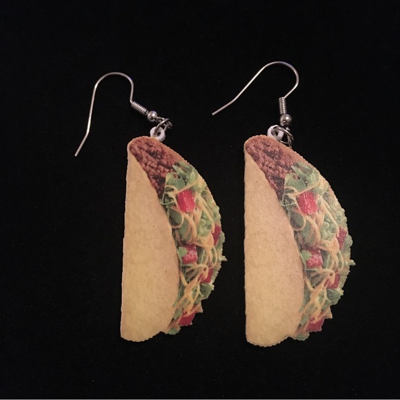 Fun Taco Fashion Dangle Earrings - Picture 5 of 7